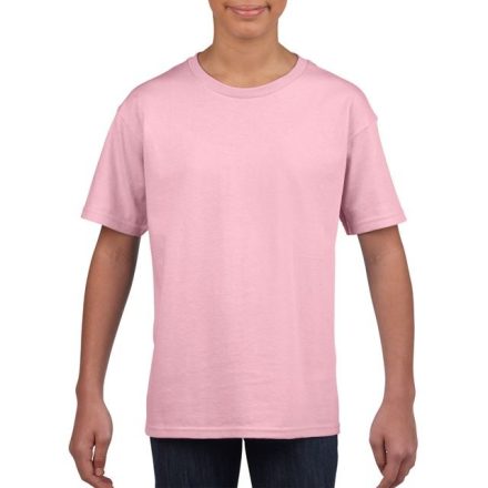 Gyermek pamut póló, világos rózsaszín
